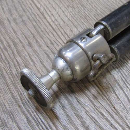 Vintage German made MILORA camera tripod with brass feet - 129cm