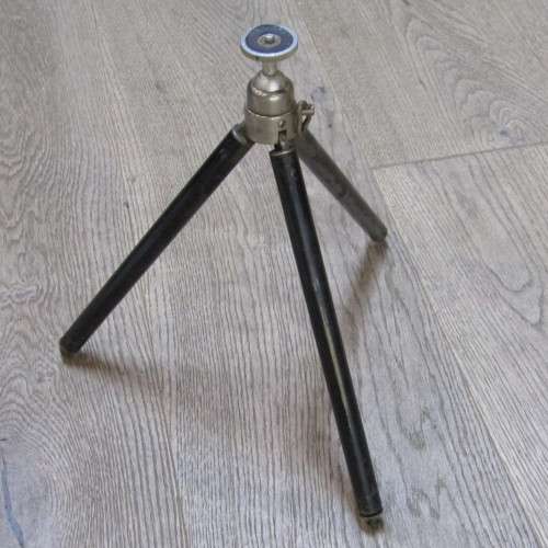 Vintage German made MILORA camera tripod with brass feet - 129cm