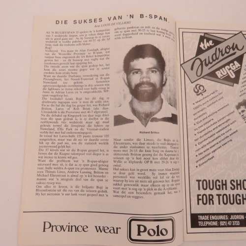 WP Rugby official programme - Norwich life WP vs N. OFS - 25 July 1992