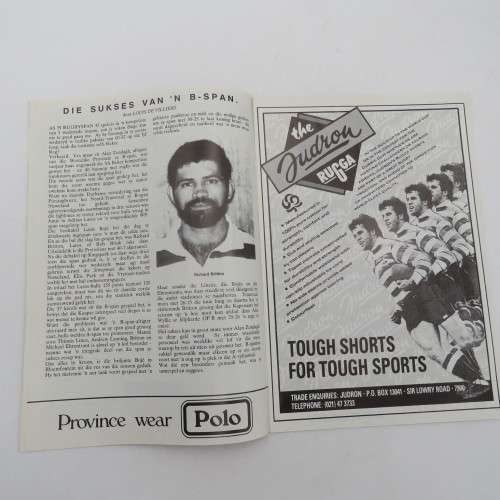 WP Rugby official programme - Norwich life WP vs N. OFS - 25 July 1992