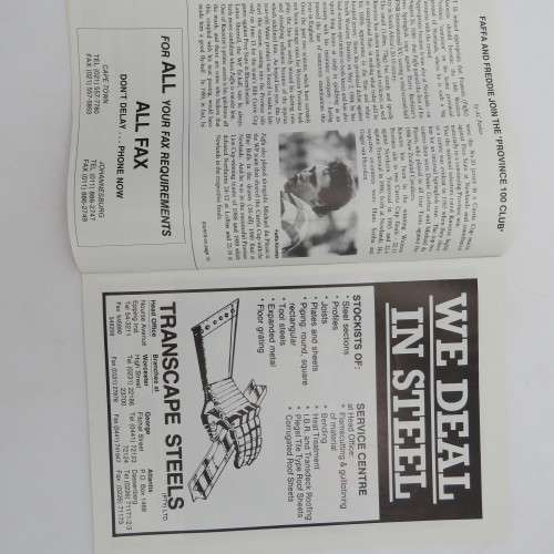 WP Rugby official programme - Norwich life WP vs N. OFS - 25 July 1992