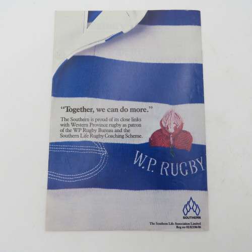 WP Rugby official programme - Norwich life WP vs N. OFS - 25 July 1992