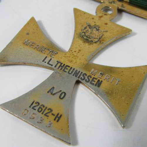 Set of 4 SA Prison Service medals issued to 12612 - H Warrant Officer IL Theunissen