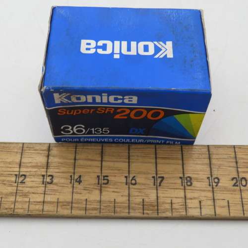 Konica 36/135 film super SR200 - expired March 1993 - Unused and unopened