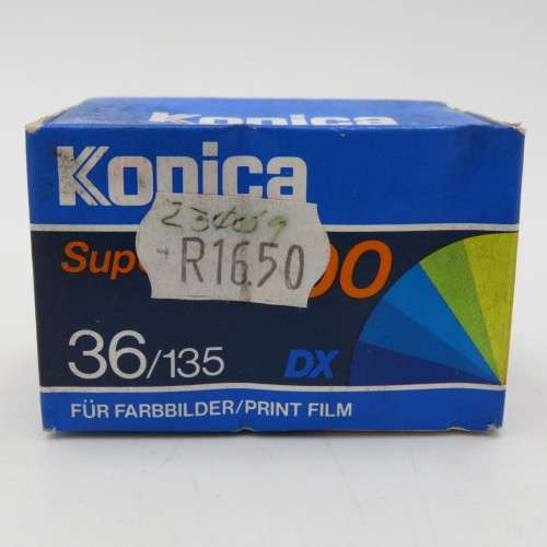 Konica 36/135 film super SR200 - expired March 1993 - Unused and unopened
