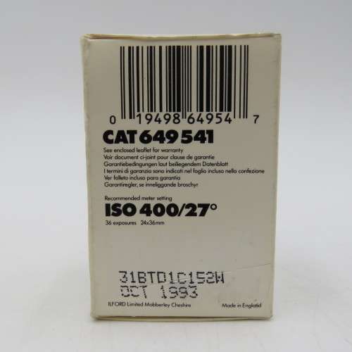 ILFORD 400 delta DX135-36 film - expired Oct 1993 - Unused and unopened