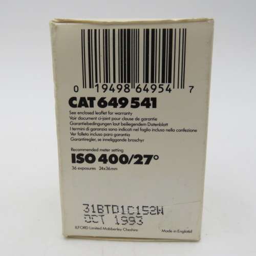 ILFORD 400 delta DX135-36 film - expired Oct 1993 - Unused and unopened