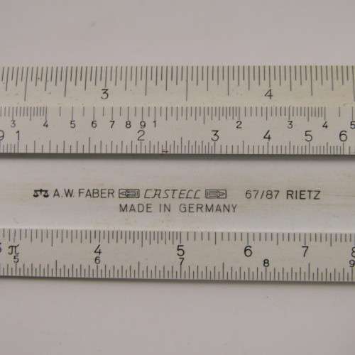 Vintage Faber Castel 67/87 slide ruler in holder