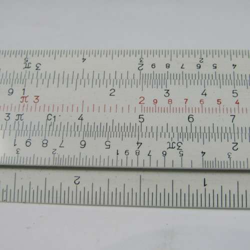 Vintage Faber Castel 67/87 slide ruler in holder