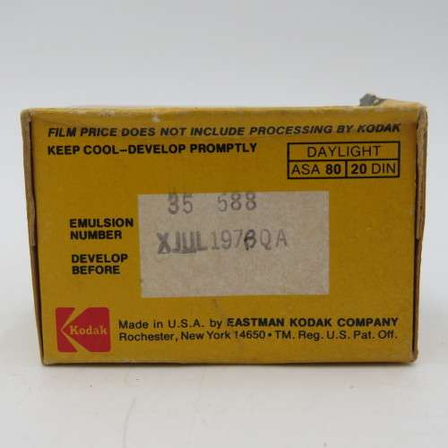 Kodak kodacolor 2-C135-12 film - expired July 1978 - unused and unopened