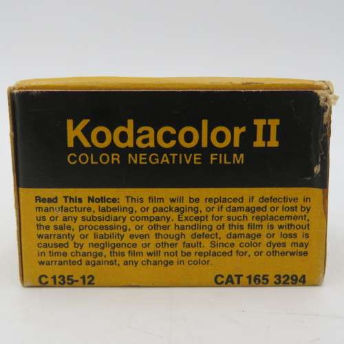 Kodak kodacolor 2-C135-12 film - expired July 1978 - unused and unopened