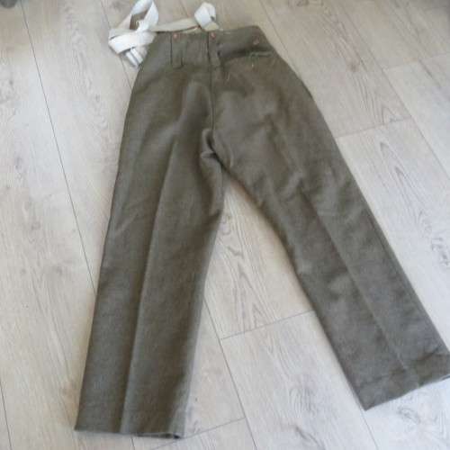 SADF 1961 battledress trousers with suspenders - Size 32
