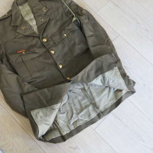 Old SA Army tunic with shooting balkie and lanyard