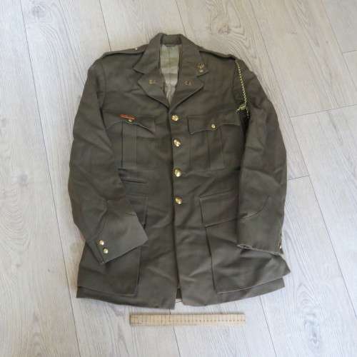 Old SA Army tunic with shooting balkie and lanyard