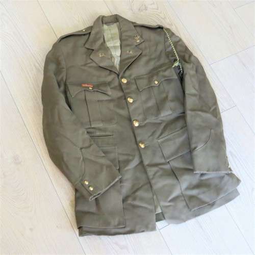 Old SA Army tunic with shooting balkie and lanyard