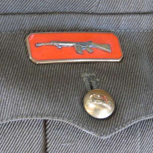 Old SA Army tunic with shooting balkie and lanyard