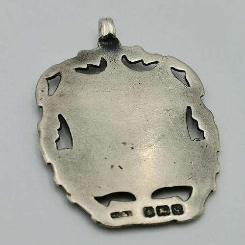 Sterling silver antique fob for pocket watch chain