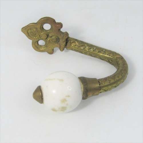 Vintage brass hook hanger