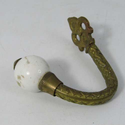 Vintage brass hook hanger