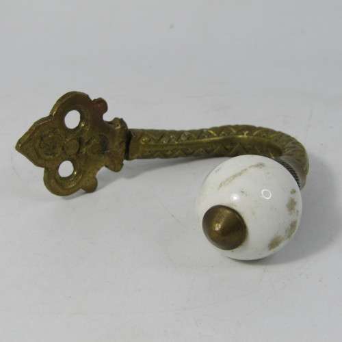 Vintage brass hook hanger