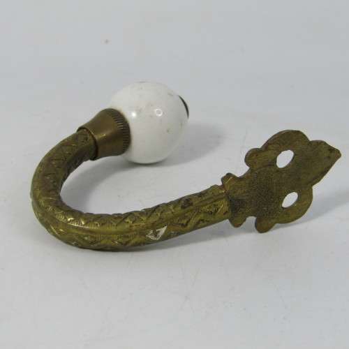 Vintage brass hook hanger