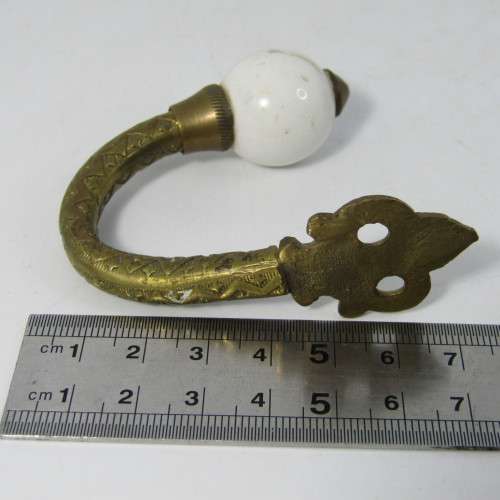 Vintage brass hook hanger