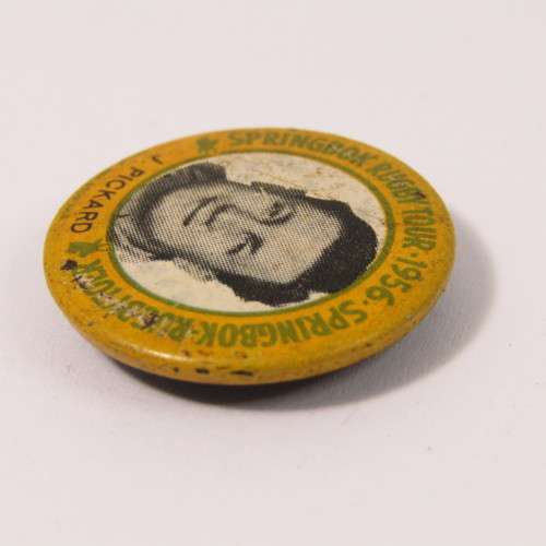 1956 Springbok tour tinnie badge - Jan Pickard