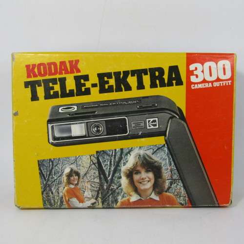 Kodak Tele-Ektra 300 camera in oriiginal box with booklet