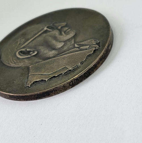 1874-1974 DF Malan sterling silver medallion