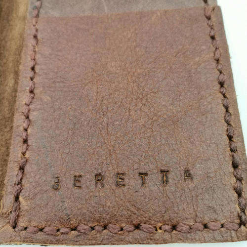 Vintage Beretta handmade leather wallet