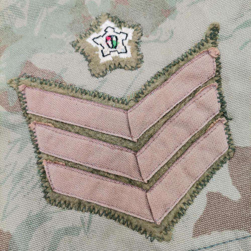 Old Koevoet Police task force camo sergeant rank brassard
