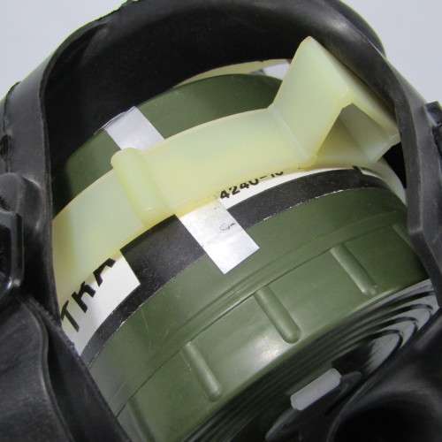 Vintage M15 Military gas mask with gas canister