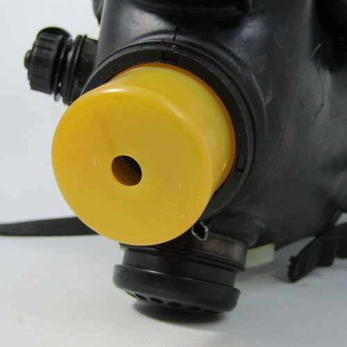 Vintage M15 Military gas mask with gas canister