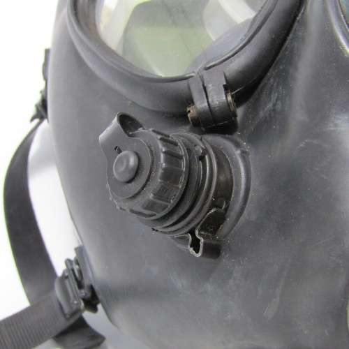Vintage M15 Military gas mask with gas canister