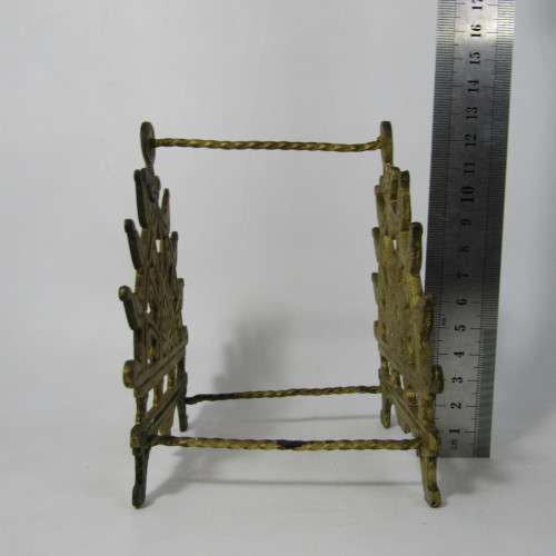Antique Brass pen stand - one stabilizer loose