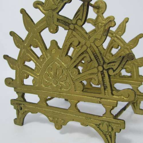 Antique Brass pen stand - one stabilizer loose