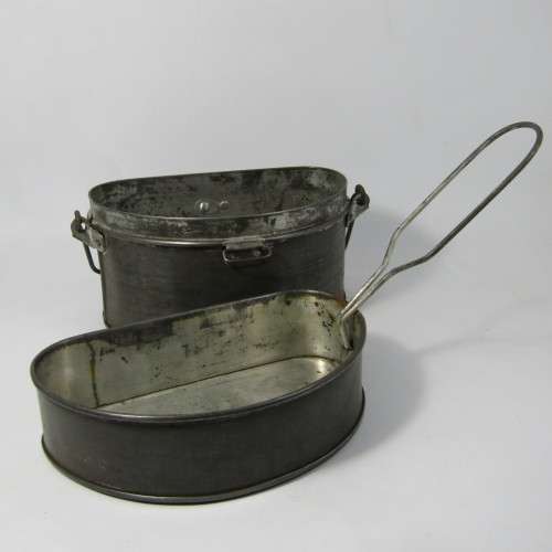 1917 Rippingilles Birmingham WW1 pot and pan dixie set / mess tin