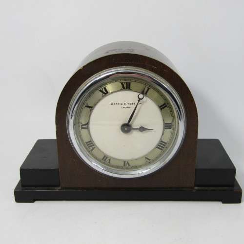Vintage Mappin and Web mantel clock - working