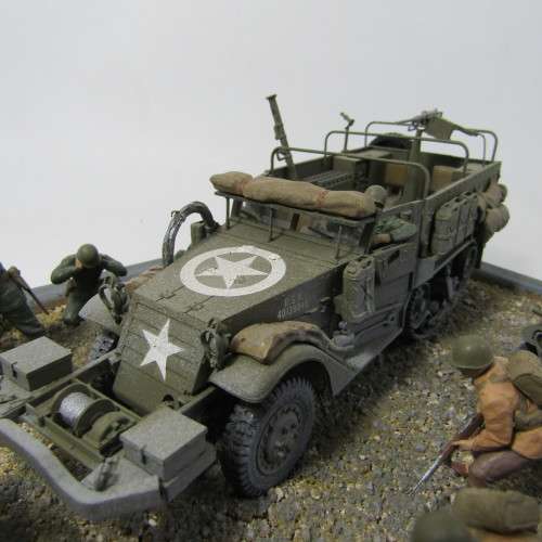 US Army military display diorama with lead dome