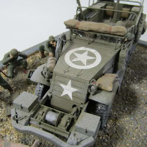 US Army military display diorama with lead dome