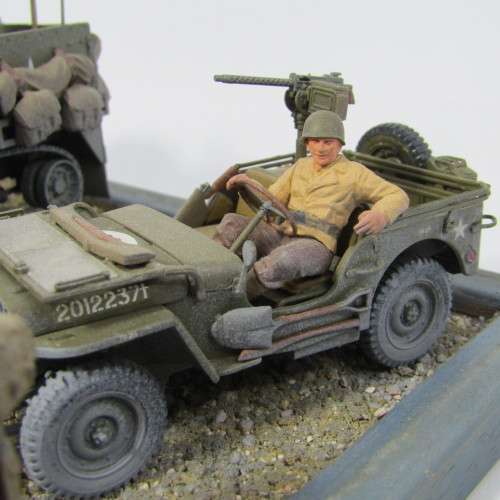 US Army military display diorama with lead dome
