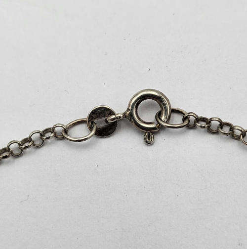 2 Silver ankle bracelets - 22cm - 2.4g