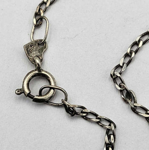 2 Silver ankle bracelets - 22cm - 2.4g