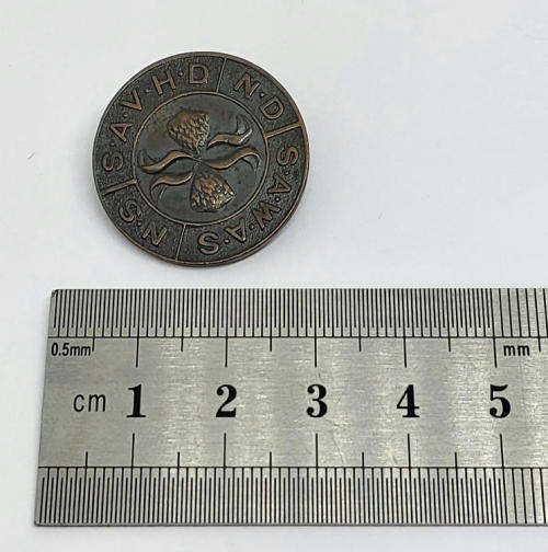 SA Womens Auxiliary service badge #49/803 J.D Scheepers