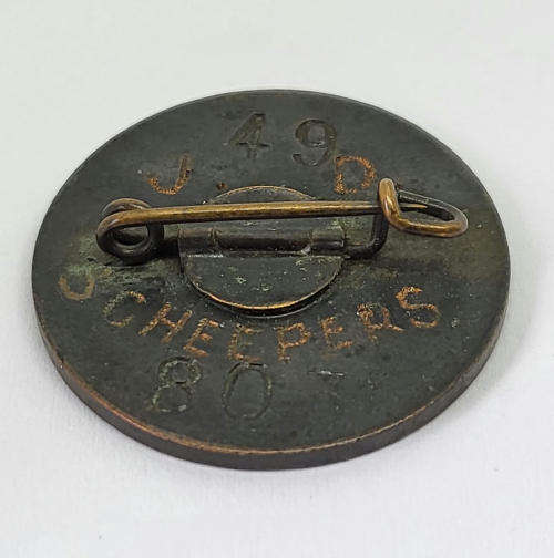 SA Womens Auxiliary service badge #49/803 J.D Scheepers