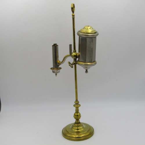 Antique brass student lamp - some missing parts