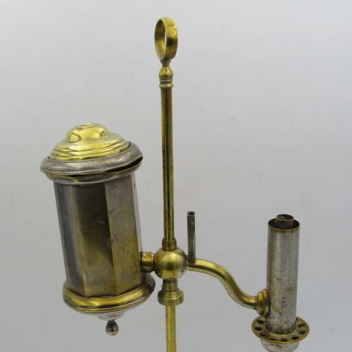 Antique brass student lamp - some missing parts