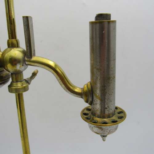 Antique brass student lamp - some missing parts