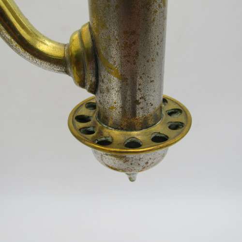 Antique brass student lamp - some missing parts