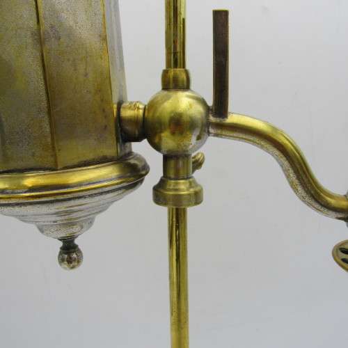 Antique brass student lamp - some missing parts